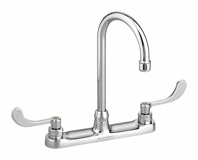 American Standard Chrome, Gooseneck, Kitchen Sink Faucet, Manual Faucet Activation, 1.50 gpm - 6405171.002