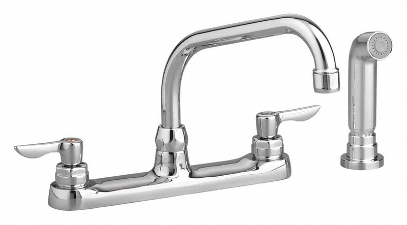 American Standard Chrome, Low Arc, Kitchen Sink Faucet, Manual Faucet Activation, 1.5 gpm - 6408171.002