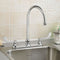 American Standard Chrome, Gooseneck, Kitchen Sink Faucet, Bathroom Sink Faucet, Manual Faucet Activation, 1.50 gpm - 6409170.002