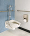 American Standard Elongated, Wall, Flush Valve, Bedpan Holding Toilet Bowl, 1.1/1.6 Gallons per Flush - 3352101.02
