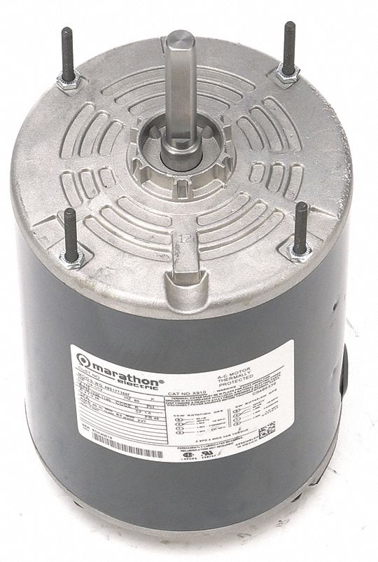 Marathon Motors 1/12, 1/4 HP Agricultural Fan Motor,Split-Phase,1725/1140 Nameplate RPM,115 Voltage,Frame 48 - 048S17T366
