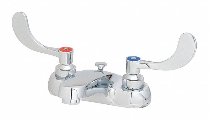 Symmons Chrome, Low Arc, Bathroom Sink Faucet, Manual Faucet Activation, 1.50 gpm - S-250-2-LWG