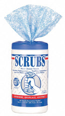 Scrubs Citrus Fragrance Hand Cleaning Towels, 10 in x 12 in, 30 Wipes per Container, 6 PK - 42230