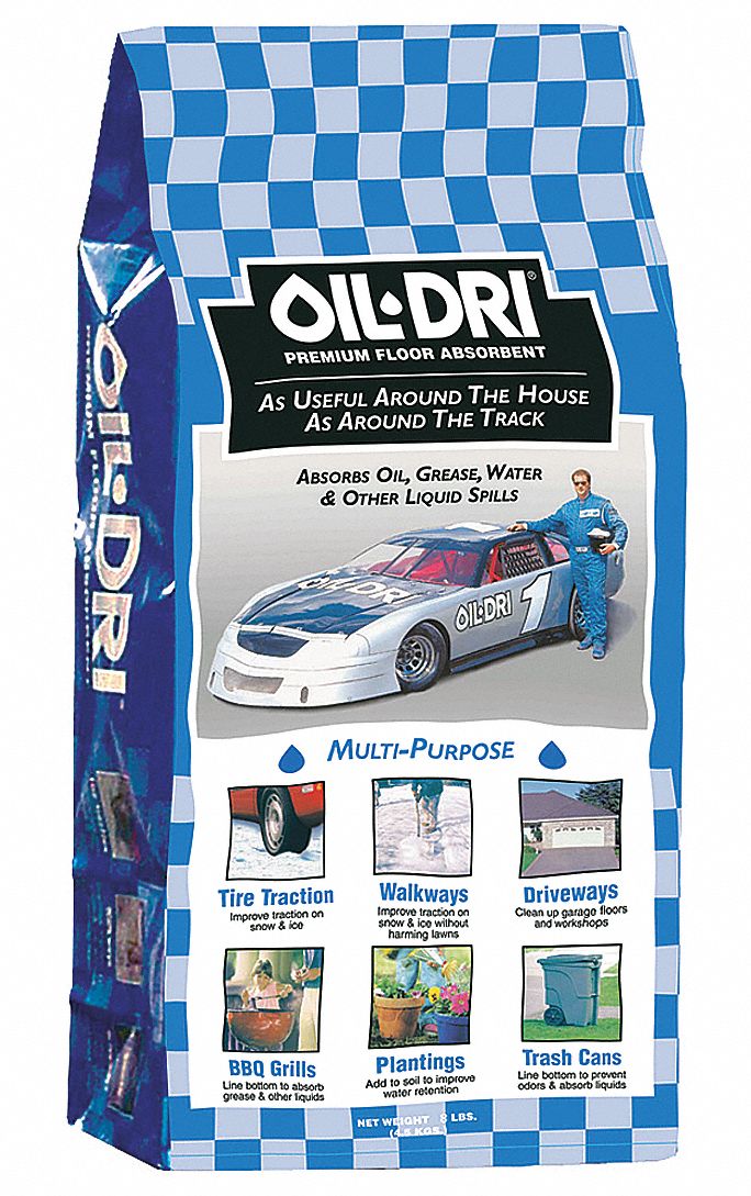 Oil-Dri Loose Absorbent, Universal, Granular Clay, 0.8 gal - I01008-G78