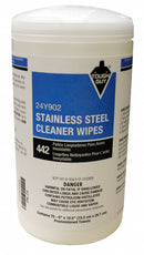 Tough Guy Stainless Steel Cleaner Wipes, 6" x 10-1/2", Varies - 24Y902