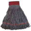 Boardwalk Pro Loop Web/Tailband Mop Head, Blue, Large, 12/Carton - BWK1800LBDZ