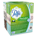 Puffs Plus Lotion Facial Tissue, 2-Ply, White, 124 Sheets/Box, 6 Boxes/Pack, 4 Packs/Carton - PGC39383