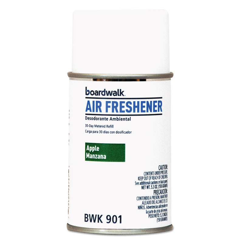 Boardwalk Metered Air Freshener Refill, Apple Harvest, 5.3 Oz Aerosol, 12/Carton - BWK901