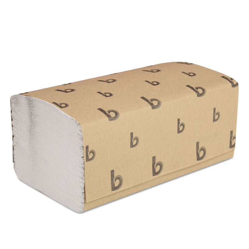 Boardwalk Singlefold Paper Towels, White, 9 X 9 9/20, 250/Pack, 16 Packs/Carton - BWK6212