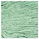 Boardwalk Super Loop Wet Mop Head, Cotton/Synthetic Fiber, 5" Headband, Medium Size, Green, 12/Carton - BWK502GNCT