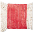 Boardwalk Super Loop Wet Mop Head, Cotton/Synthetic Fiber, 5" Headband, Large Size, White, 12/Carton - BWK503WHCT
