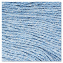 Boardwalk Super Loop Wet Mop Head, Cotton/Synthetic Fiber, 5" Headband, Large Size, Blue - BWK503BLEA