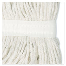 Boardwalk Cut-End Wet Mop Head, Rayon, No. 20, White, 12/Carton - BWK2020RCT