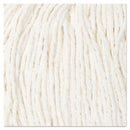 Boardwalk Cut-End Wet Mop Head, Rayon, No. 24, White, 12/Carton - BWK2024RCT