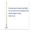 Boardwalk Quick Change Metal Head Mop Handle For No. 20 & Up Heads, 54In Wood Handle - BWK605