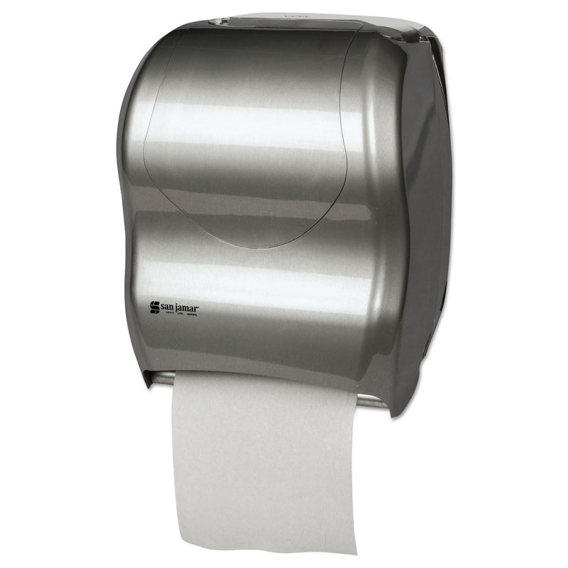 San Jamar Tear-N-Dry Touchless Roll Towel Dispenser, 16 3/4 X 10 X 12 1/2, Silver - SJMT1370SS