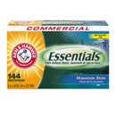 Arm & Hammer Essentials Dryer Sheets, Mountain Rain, 144 Sheets/Box, 6 Boxes/Carton - CDC3320000102