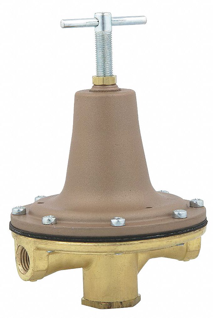 Watts Pressure Regulator, Brass, 0 to 50 psi - 3/8 LF215M1 0-50