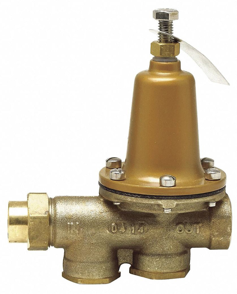Watts Water Pressure Reducing Valve, High Pressure Valve Type, Lead Free Brass, 1 in Pipe Size - 1 LF25AUB-HP-Z3