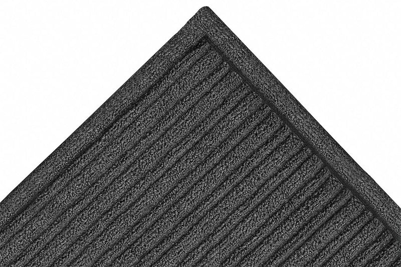 Notrax Indoor Entrance Mat, 4 ft L, 3 ft W, 3/8 in Thick, Rectangle, Charcoal - 161S0034CH