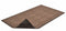 Notrax Indoor Entrance Mat, 6 ft L, 4 ft W, 3/8 in Thick, Rectangle, Brown - 168S0046BR