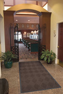 Notrax Indoor Entrance Mat, 4 ft L, 3 ft W, 3/8 in Thick, Rectangle, Brown - 168S0034BR