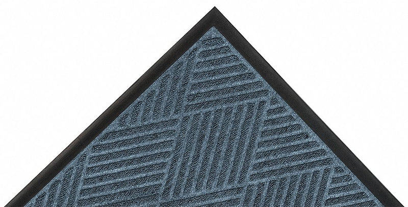 Notrax 168S0034BU - Carpeted Entrance Mat Slate Blue 3ftx4ft