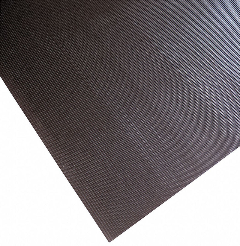 Notrax Floor Runner, 105 ft L, 4 ft W, 1/8 in Thick, Black - 730C0048BL
