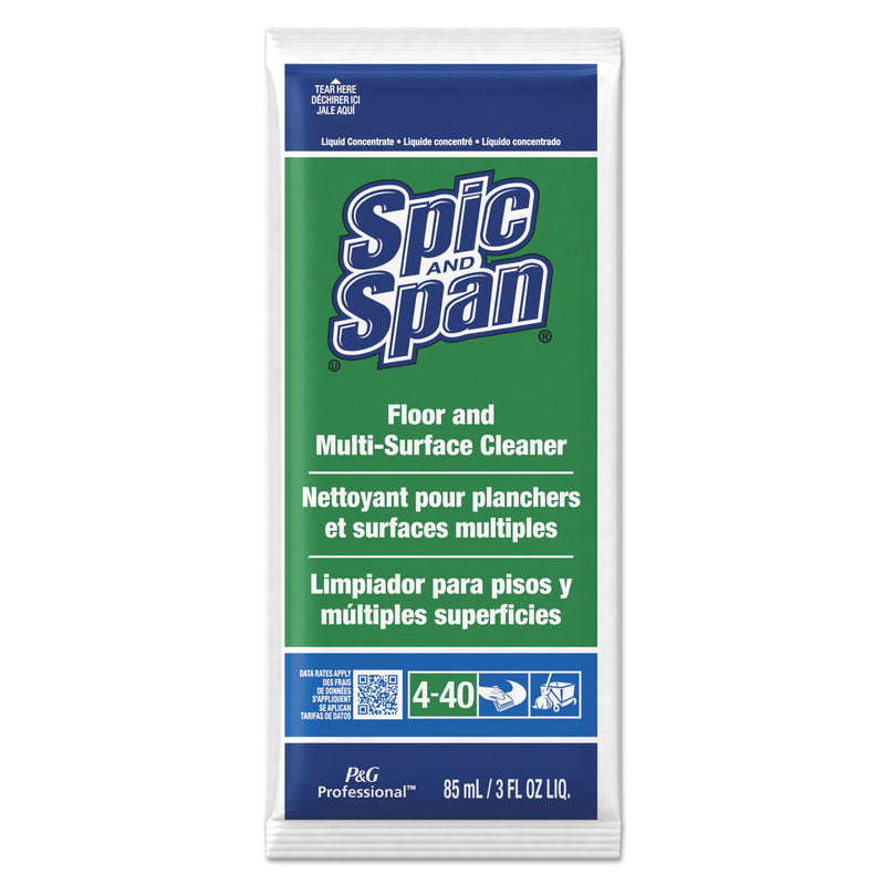 Spic and Span Liquid Floor Cleaner, 3 Oz Packet, 45/Carton - PGC02011