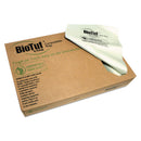 Heritage Biotuf Compostable Can Liners, 60 Gal, 0.9 Mil, 38" X 58", Green, 100/Carton - HERY7658TER01