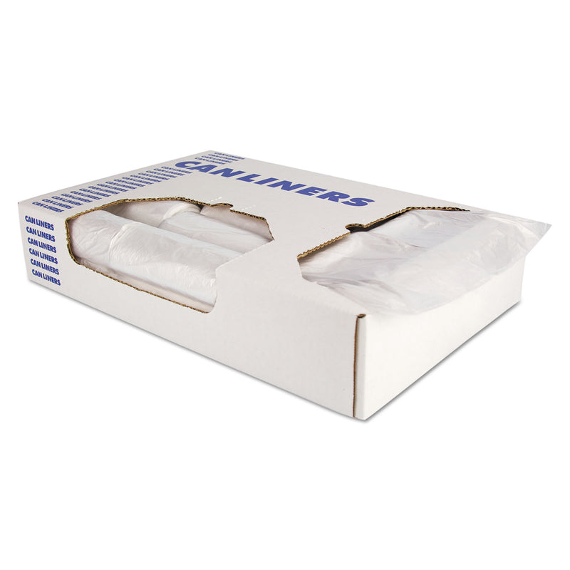 Heritage High-Density Waste Can Liners, 33 Gal, 9 Microns, 33" X 38", Natural, 500/Carton - HERV6638LNR01