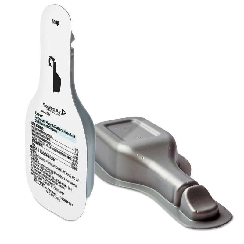 Diversey Crew Concentrated Restroom Non-Acid Disinfectant Cleaner, 14.7 Ml Snap N Dose, 28/Carton - DVO100849197