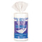 Scrubs White Board Cleaner Wipes, Cloth, 8 X 6, White, 120/Canister, 6/Carton - ITW90891CT