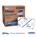 Kleenex Multi-Fold Paper Towels, Convenience, 9 1/5X9 2/5, White, 150/Pk, 8 Packs/Carton - KCC02046