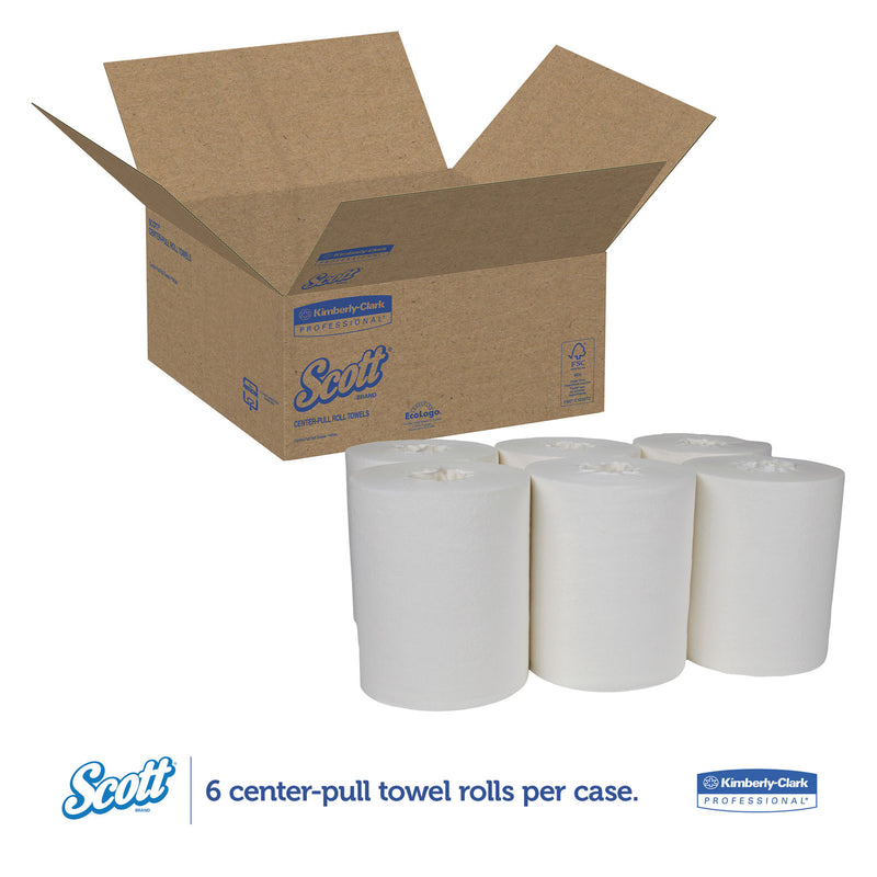Scott Essential Center-Pull Towels,Absorbency Pockets, 1Ply, 8X15, 250/Roll,6 Rolls/Ct - KCC01061