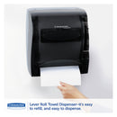 Kimberly-Clark Lev-R-Matic Roll Towel Dispenser, 13 3/10W X 9 4/5D X 13 1/2H, Smoke - KCC09765