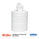Wypall L30 Towels, Center-Pull Roll, 9 4/5 X 15 1/5, White, 300/Roll, 2 Rolls/Carton - KCC05820