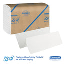 Scott Essential Multi-Fold Towels, Absorbency Pockets, 9 1/5 X 9 2/5, 250/Pk, 16 Pk/Ct - KCC01840