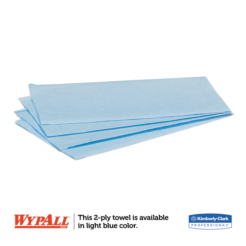 Wypall L10 Windshield Towels, 1-Ply, 9 1/10 X 10 1/4, 1-Ply, 224/Pack, 10 Packs/Carton - KCC05123