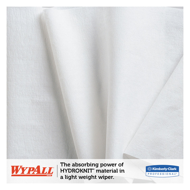 Wypall X60 Cloths, Jumbo Roll, White, 12 1/2 X 13 2/5, 1100 Towels/Roll - KCC34955