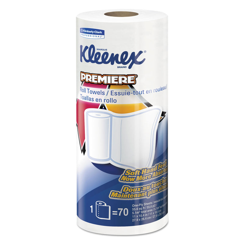 Kleenex Premiere Kitchen Roll Towels, White, 70/Roll, 24 Rolls/Carton - KCC13964
