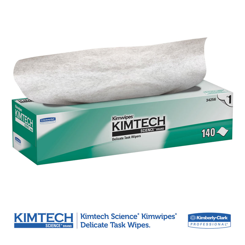 Kimtech Kimwipes Delicate Task Wipers, 1-Ply, 14 7/10 X 16 3/5, 140/Box, 15 Boxes/Carton - KCC34256CT