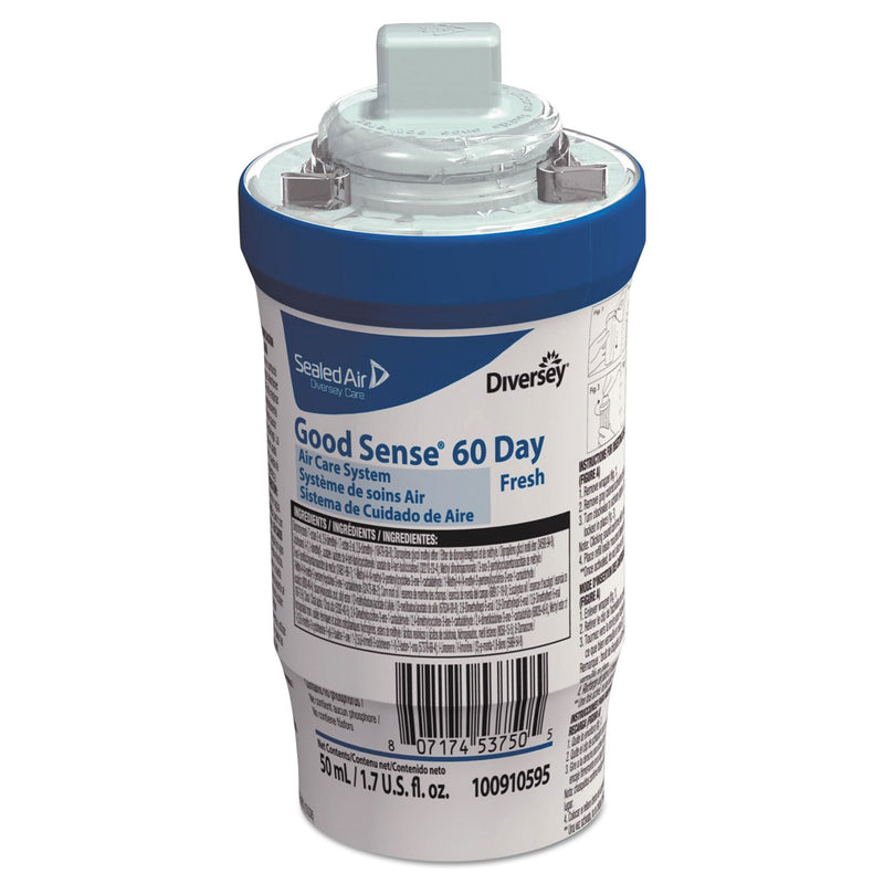 Diversey Good Sense 60-Day Air Care System, Fresh Scent, 1.7 Oz, 6/Carton - DVO100910595