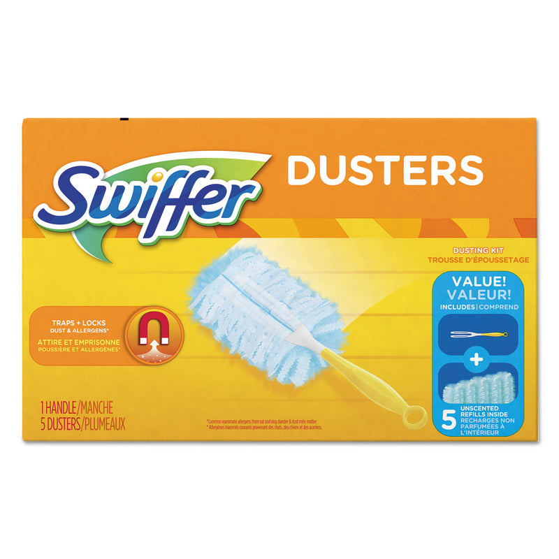 Swiffer Dusters Starter Kit, Dust Lock Fiber, 6