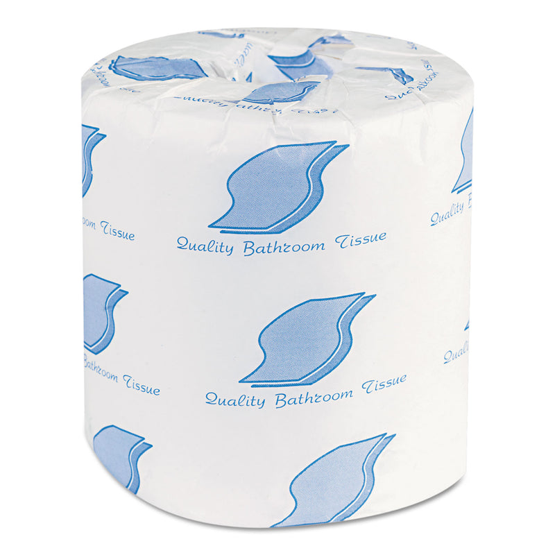 GEN Bath Tissue, Wrapped, Septic Safe, 1-Ply, White, 1,000 Sheets/Roll, 96 Rolls/Carton - GEN215B
