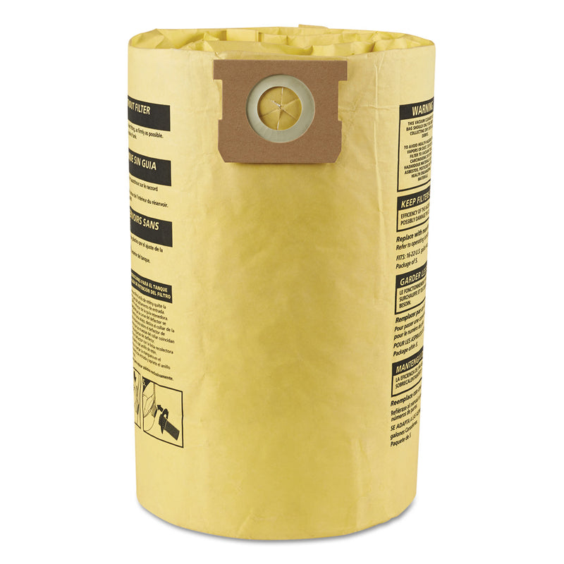 Shop-Vac Disposable Collection Filter Bags, Fits 15-22 Gallon Tanks, 2/Pack - SHO9067300