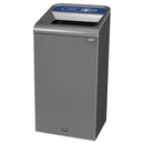 Rubbermaid Configure Indoor Recycling Waste Receptacle, 23 Gal, Gray, Paper - RCP1961623
