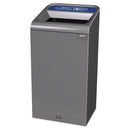 Rubbermaid Configure Indoor Recycling Waste Receptacle, 23 Gal, Gray, Mixed Recycling - RCP1961622