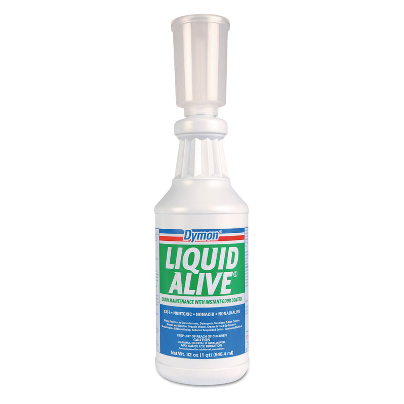 Dymon Liquid Alive Enzyme Producing Bacteria, 32 Oz. Bottle, 12/Carton - ITW23332