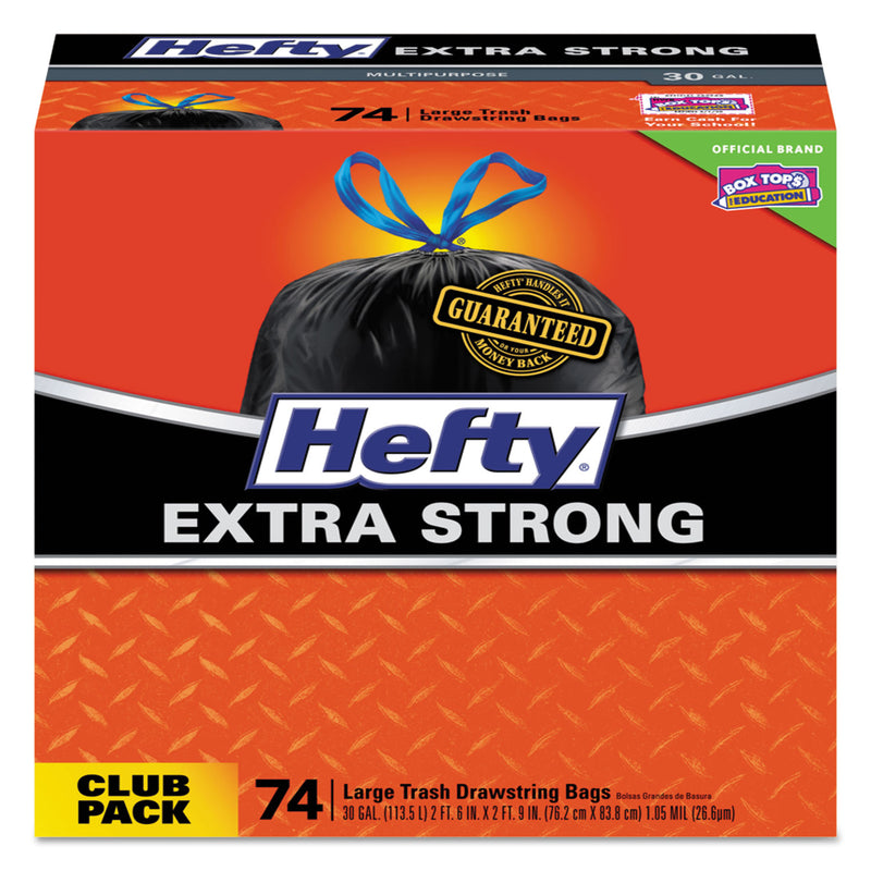 Hefty Ultra Strong Tall Kitchen And Trash Bags, 30 Gal, 1.1 Mil, 30